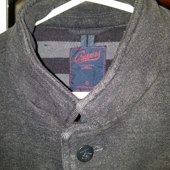 Grayers M Navy button up cotton jacket - Picture 3 of 3